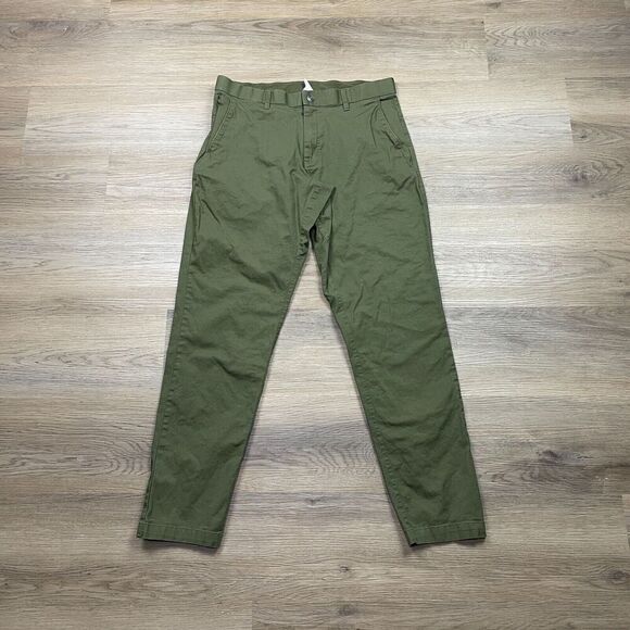 Fabletics Pants Mens 32x34 Green Slim Fit Golf Stretch Lightweight - Picture 1 of 11